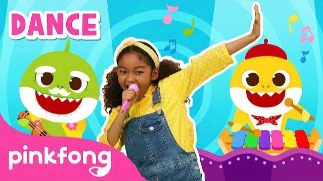 [4K] The Shark Band | Kids Rhymes | Let's Dance Together! | Dance Along | Pinkfong Songs For Kids