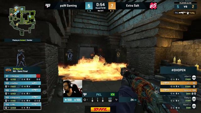 CS:GO - paiN vs. Extra Salt [Ancient] Map 3 - DreamHack Open 46 - Semifinal - NA смотреть онлайн
