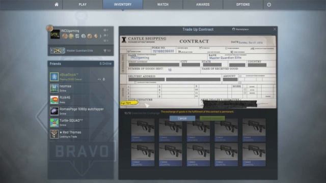 CS GO Trade Up Contract смотреть онлайн