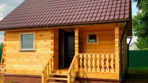 Отзыв о «Садовые Домики.Ру», на видео одноэтажная баня 6х6 из бруса