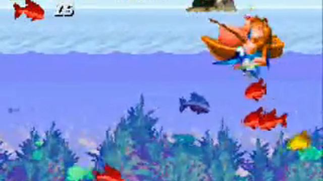 Donkey Kong Country (Game Boy Advance Version) - Funky's Fishing - First Challenge смотреть онлайн