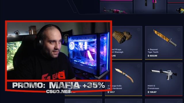 სრული სიღაღადე CSGO.NET CASE OPENING (Promo: MAFIA +35%) смотреть онлайн