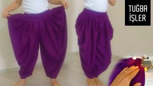 Кройка и шитье дхоти-сальвар из неиспользованной шали (DIY Dhoti Salwar Tutorial) | Tuğba İşler
