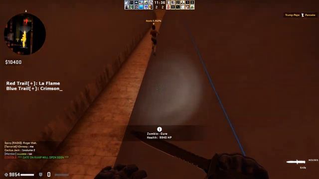 Counter Strike Global Offensive - Zombie Escape mod online gameplay on ze_surf_gypt map смотреть онлайн