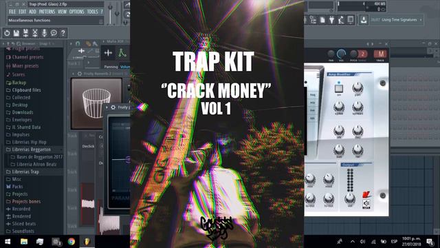 TRAP DRUM KIT ''CRACK MONEY'' Vol 1 [27.45MB] (FREE DOWNLOAD) (Prod.Glasss) 2018 смотреть онлайн