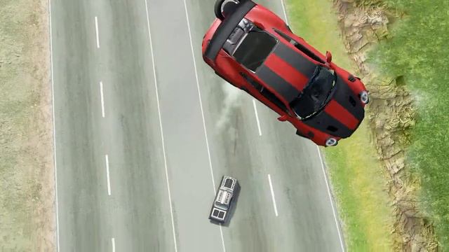 Cars Vs Gaint Bulge #1 - BeamNG.Drive смотреть онлайн