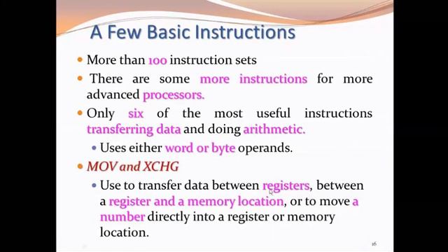 Assembly Language topics 2 Instructions смотреть онлайн
