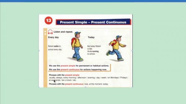 Урок 29. Сравниваем Present Simple и Present Continuous. Какое время когда использовать.