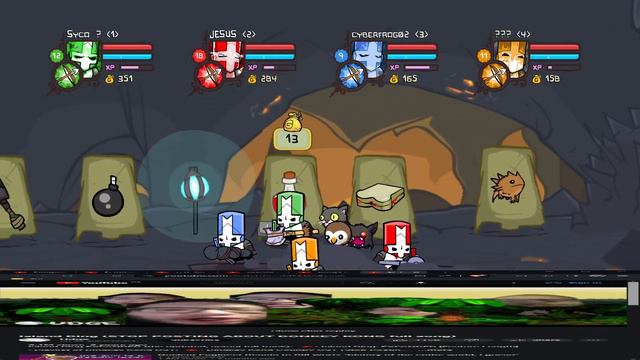 Beating Castle Crashers In One Stream w/ Friends (part 2) смотреть онлайн