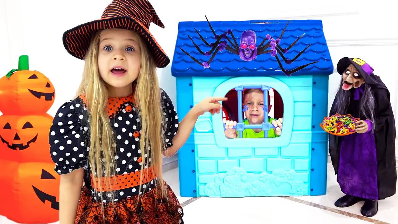 Диана и Рома играют в 🎃 Истории на Хэллоуин! смотреть онлайн