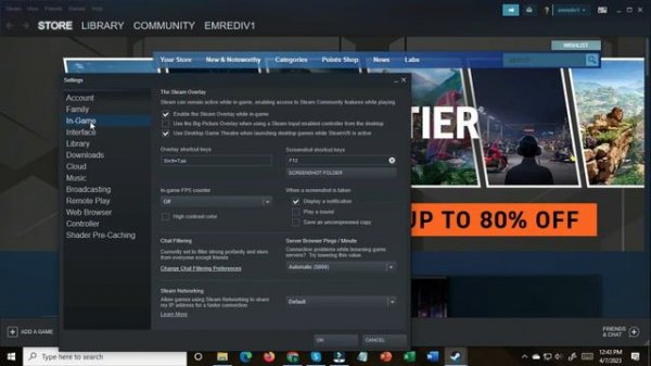 How To Enable/Disable Allow Steam Networking To Share IP Address Steam
