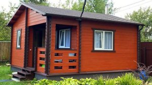 Отзыв о компании «Садовые Домики.Ру», на видео брусовой домик 5,4х5,4 метра