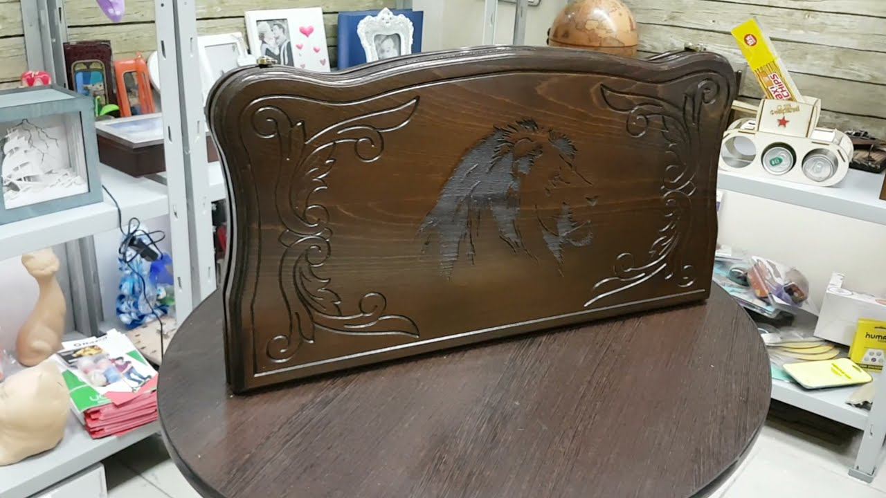 Нарды резные "Лев" 60*30*6 см смотреть онлайн