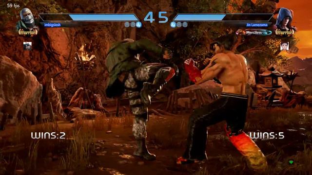 5 win streak Jin smurf - Tekken 7 смотреть онлайн