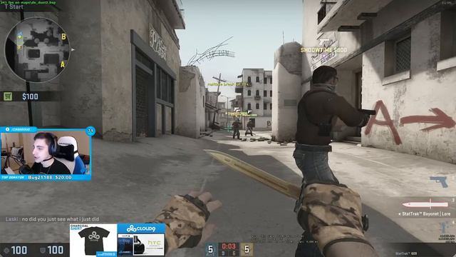 Shroud Plays ESEA rank S Dust2 20170225 смотреть онлайн