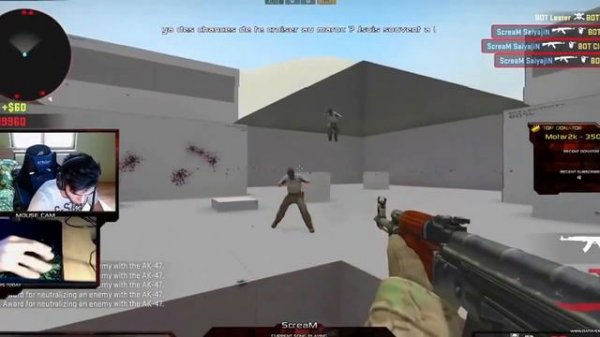CS GO   ScreaM Training aim on aim map
