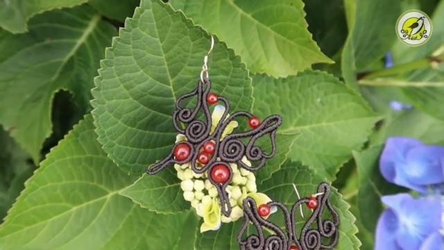 Macrame by Afeng： 2021-43｜Macrame Tutorial｜Macrame Earrings｜Butterfly｜编绳｜DIY｜ смотреть онлайн