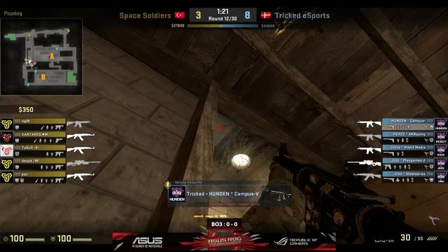 ASUS ROG CS:GO Qualifiers Space Soldiers - Tricked eSports смотреть онлайн