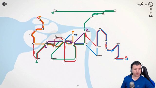 СТРОИМ МАЛЕНЬКОЕ МЕТРО САНКТ-ПЕТЕРБУРГА 🦉 Mini Metro #11 смотреть онлайн