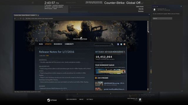 CSGO Update - 1/7/2016 (High Definition Gloves!) смотреть онлайн