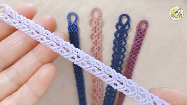 Macrame by Afeng： 8股绳编法（4）｜ Macrame Bracelet ｜手链｜编绳｜Easy 简单易学 смотреть онлайн