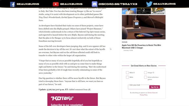 Mafia Developer Hangar 13 Layoffs смотреть онлайн