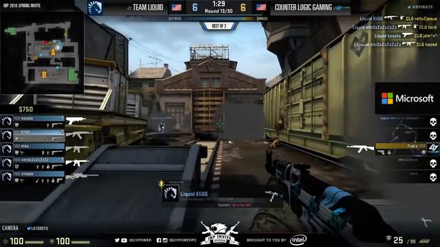 IBP Invite Spring CS:GO 2016 - Team Liquid vs CLG - Map 3 смотреть онлайн
