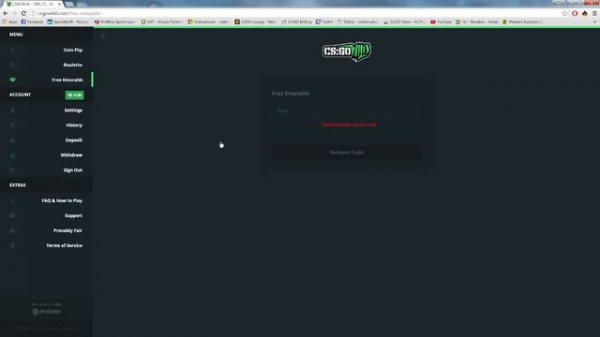CSGO Wild Free Emerald Code