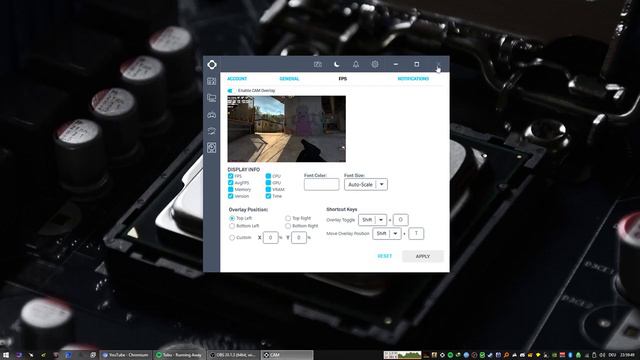 Howto Display NZXT CAM FPS Overlay