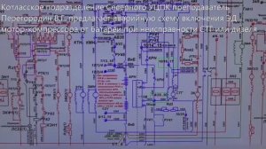 Тепловоз ТЭП70. 4. Включение ЭК от АБ при неисправности СТГ или дизеля.Практ. зан. на тепл. ТЭП70.