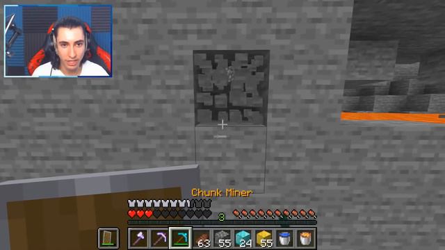 Minecraft UHC but you can craft a “Chunk Miner Pickaxe”.. смотреть онлайн