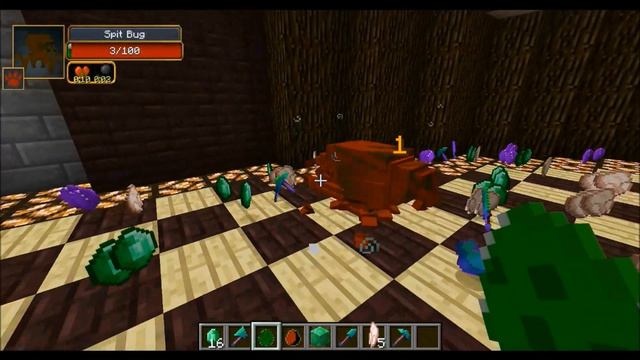 Jumpy Bug Vs. Basilisk - Minecraft Mob Battles - OreSpawn Mods Battle смотреть онлайн