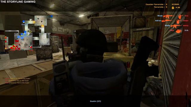 Counter Strike : Source - Sklad - Gameplay "Terrorist Forces" (with bots) No Commentary смотреть онлайн