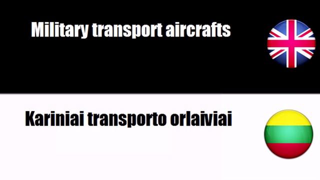 English-Lithuanian - Military Aircrafts смотреть онлайн