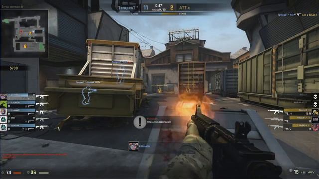 THE EXPERIMENT II - LAN CSGO | TempesT vs ATT, map 2 - de_train смотреть онлайн