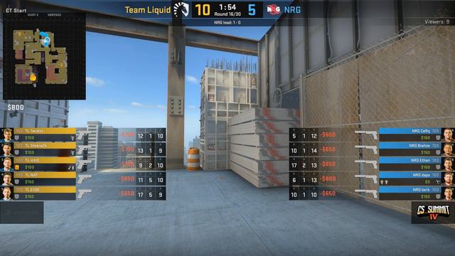 NRG vs Liquid, Map 2 Vertigo - cs_summit 4: Group Stage смотреть онлайн