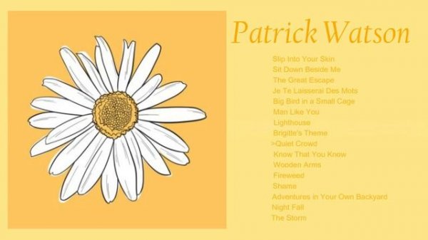 a Patrick Watson playlist because they're underrated
