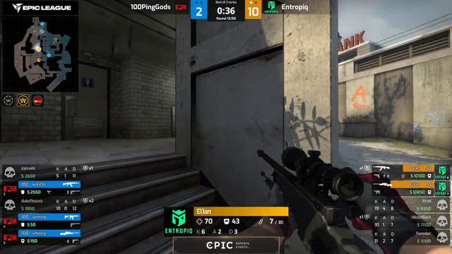 Entropiq vs 100PingGods - EPIC CIS League Spring 2021 - map2 - de_overpass [CrystalMay & TheCraggy] смотреть онлайн