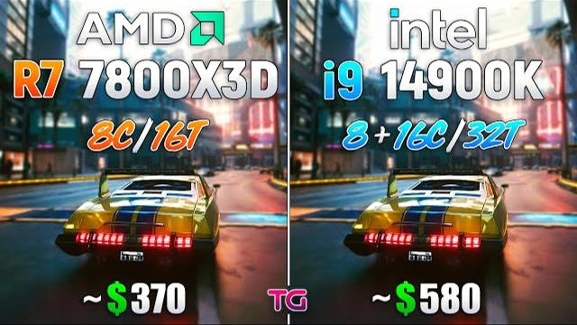 Ryzen 7 7800X3D vs Core i9 14900K - Test in 10 Games смотреть онлайн