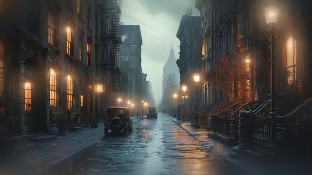 🖤MYSTERIOUS DARK OLD NEW YORK🖤MOODY DARK AMBIENCE🖤Music To Study, Read, Work #dark #darkmusic
