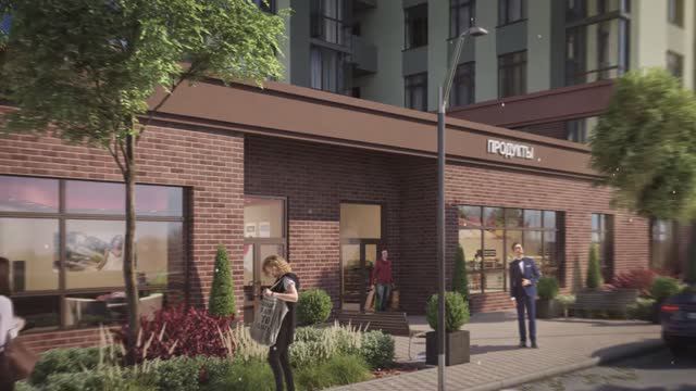 Рекламный графичный ролик жилого комплекса смотреть онлайн