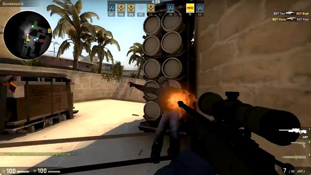 CS: GO - AWP - "Training" vs. Bots(difficult) смотреть онлайн