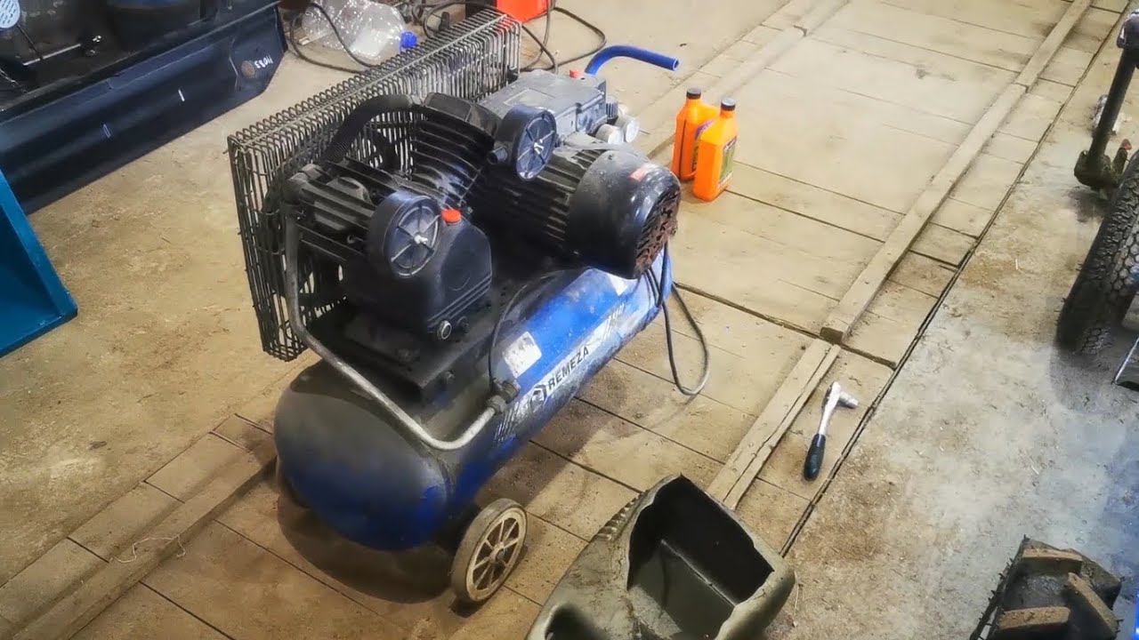 Обзор компрессора РЕМЕЗА и замена в нем масла