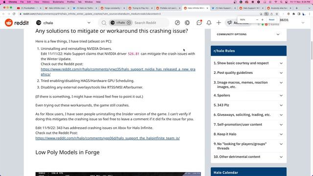 Halo Infinite Forge Mode Crashing & Bugged Textures Issue (potential Workarounds)