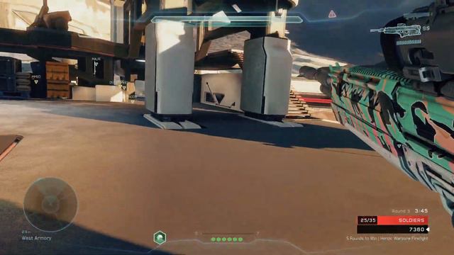 Halo 5 Warzone Firefight on Darkstar. Simple Foot Spartan Gameplay смотреть онлайн