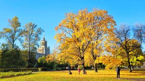 【4K Прогулка по Питеру】☀️Московская・🍁Парк Победы・🍂Золотая осень・Walking・Russia・Алексей Михайлов