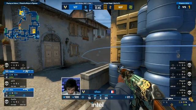 CS:GO :- NIP vs Vitality - IEM Winter 2021 - [ Inferno ] Map 1 смотреть онлайн