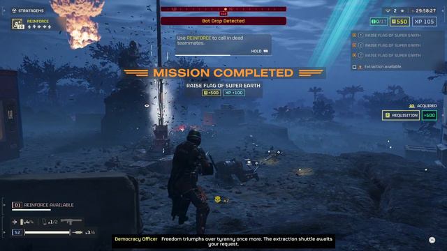 Helldivers 2 gameplay (We found a friend XD!!!!!!!!!!!) смотреть онлайн