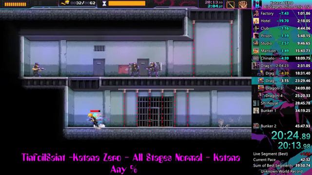 Katana Zero Speedrun - All Stages Normal - Katana - Any % - Old PB 40:46.01 смотреть онлайн