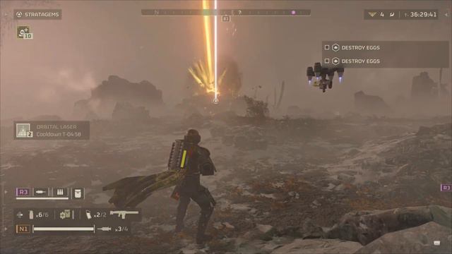 Helldivers 2 Reason why you want Orbital laser, kills big Terminids quick and easy. #helldivers2 смотреть онлайн